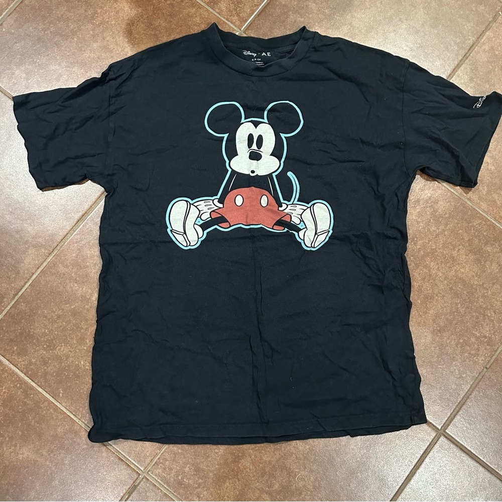 Disney x American Eagle Mickey Mouse Black Tee